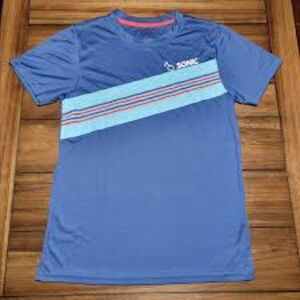 Sonic Drive In Blue Performance Tee Perfect Condition Size Large